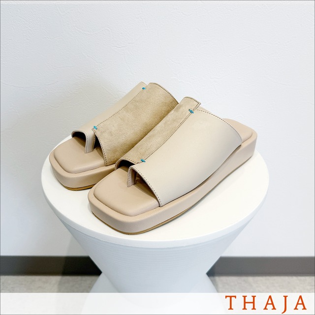 THAJA プラットフォームサンダル Fuga Platform Ivory