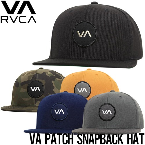 【送料無料】 RVCA ルーカ VA PATCH SNAPBACK HAT スナップバックキャップ 帽子 MAHWVRVPBLK [FB]