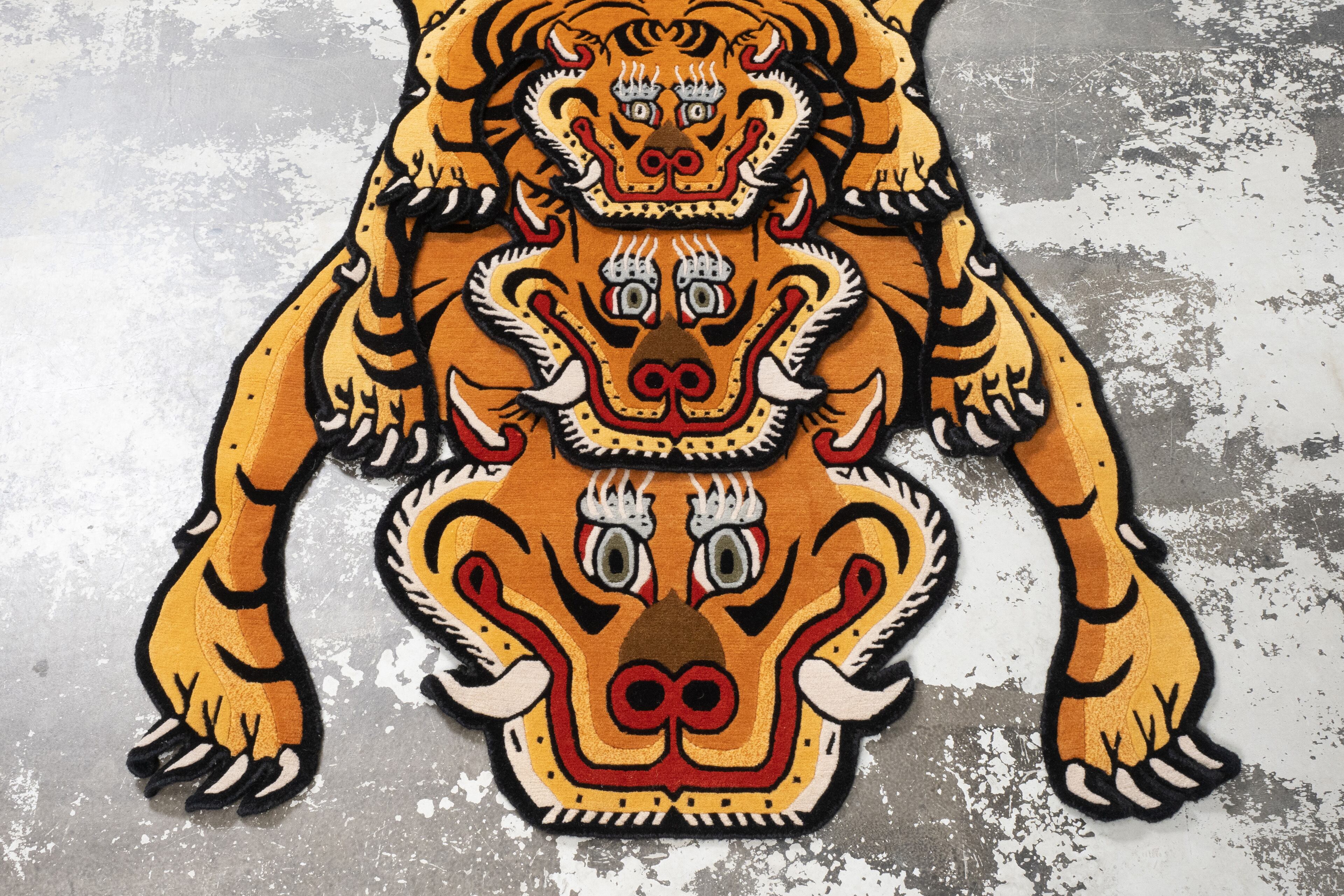 Tibetan Tiger Rug 《Sサイズ•プレミアムウール658》チベタンタイガー