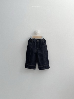 【予約/特典】mini robe / Non-fade panel denim pants