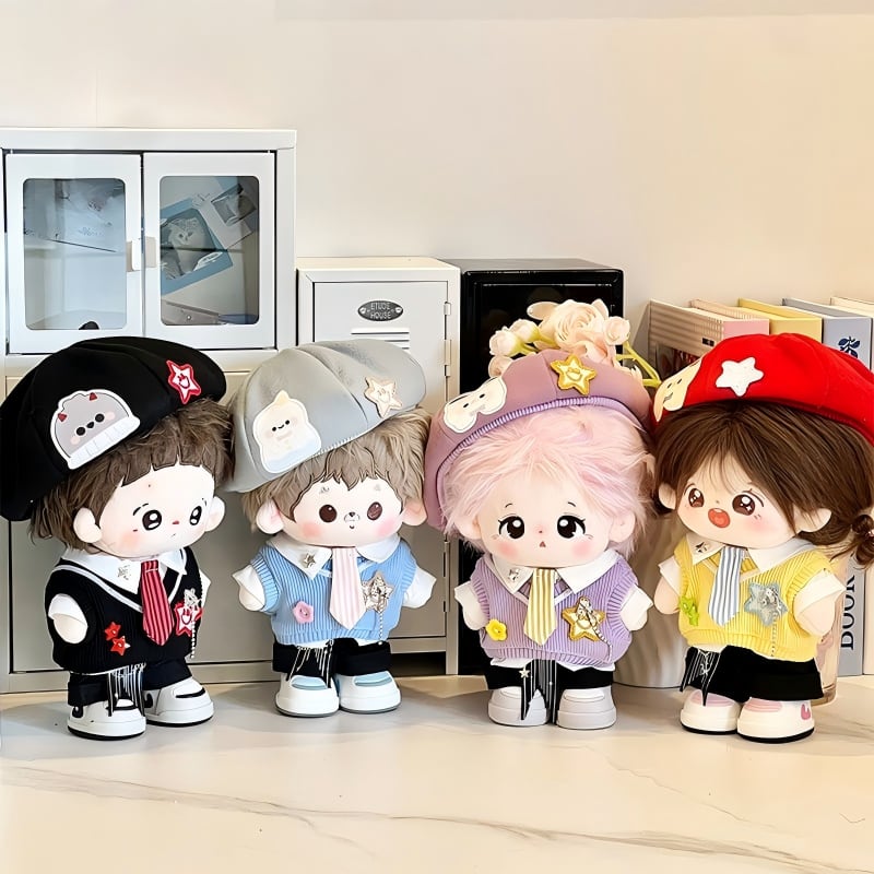 星萌学院20cm娃衣新品棉花娃娃衣服恋与深空公仔玩偶套装潮流百搭