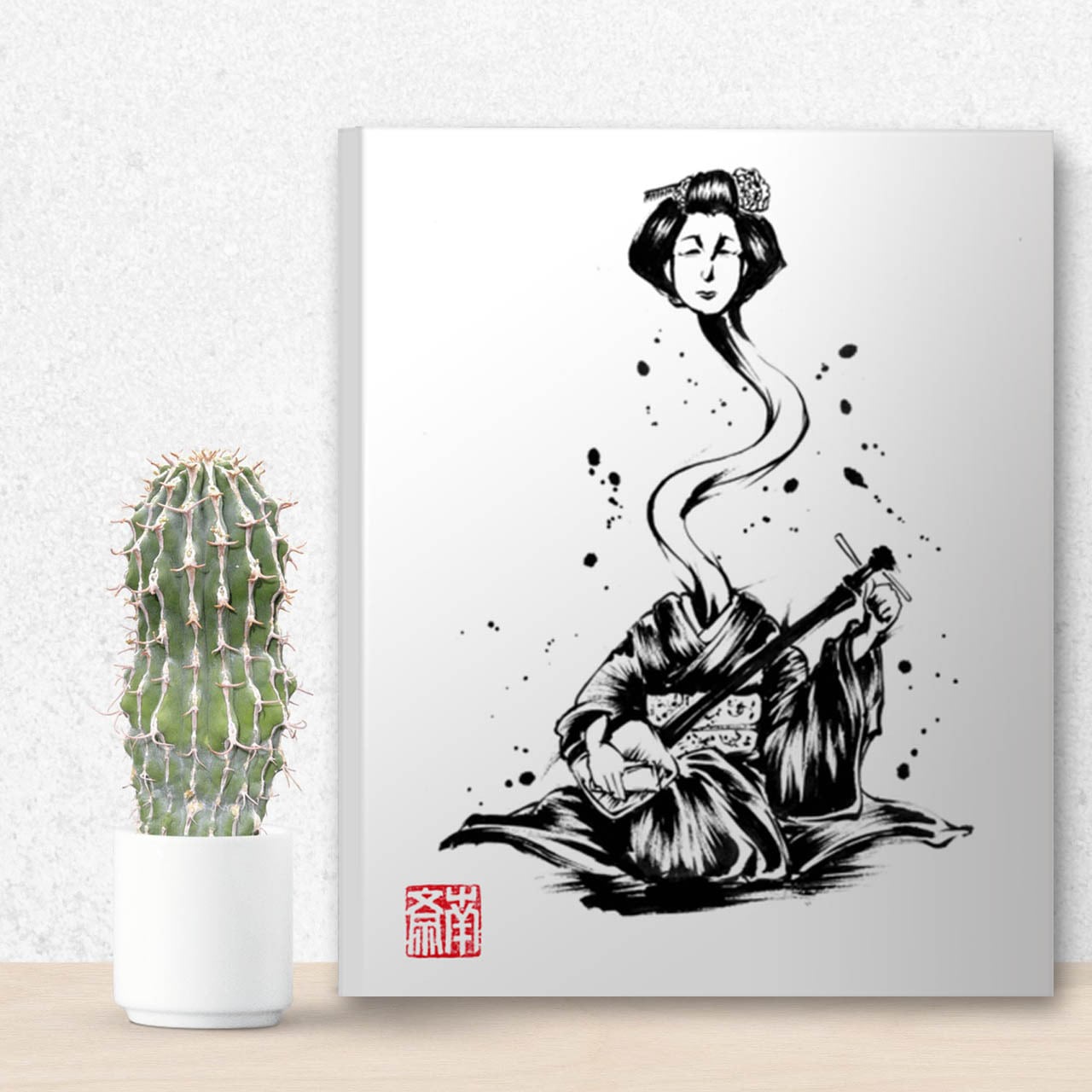 【キャンバス】ろくろ首/F6(31.8×41cm)/複製画