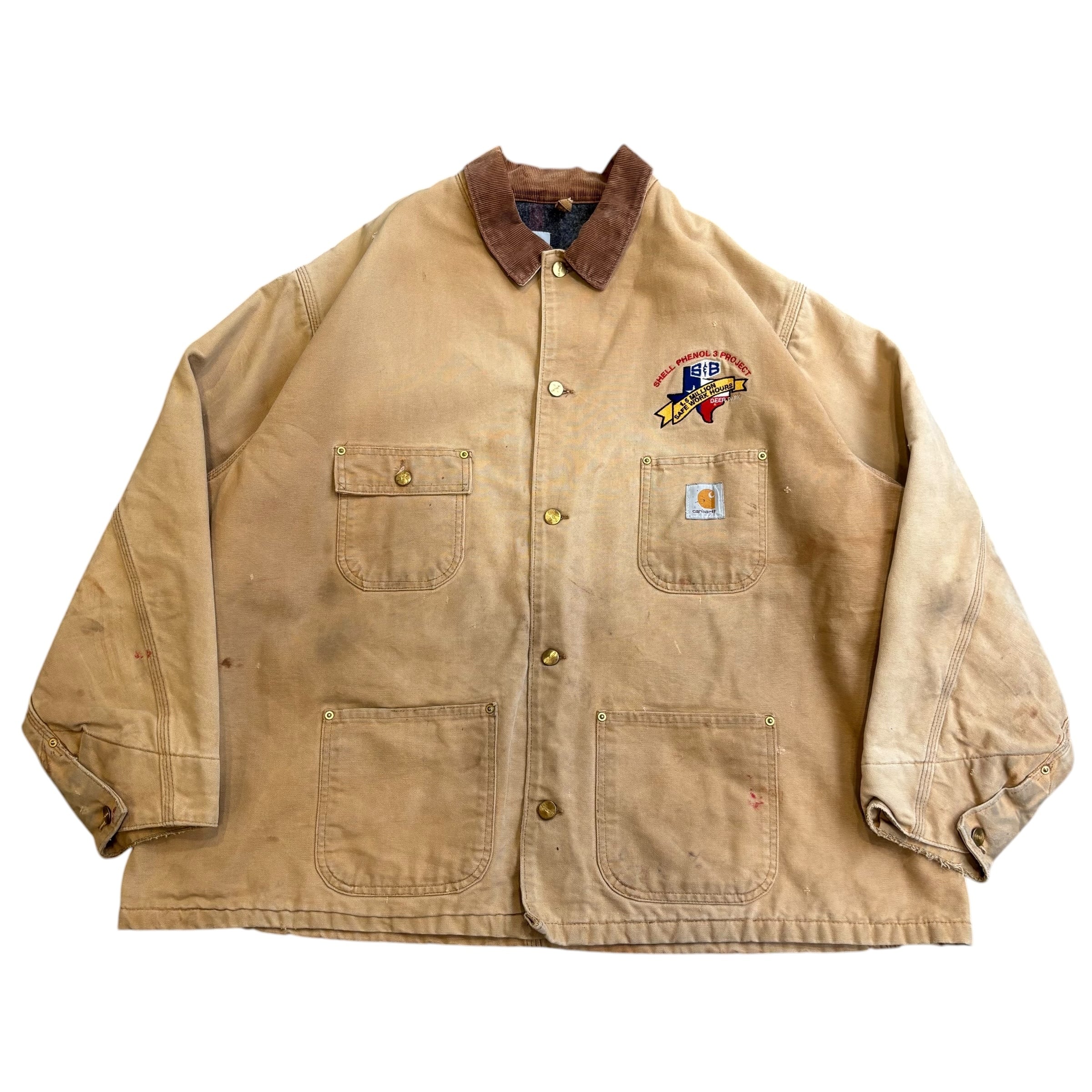【古着】80's Carhartt Chore Coat Beige