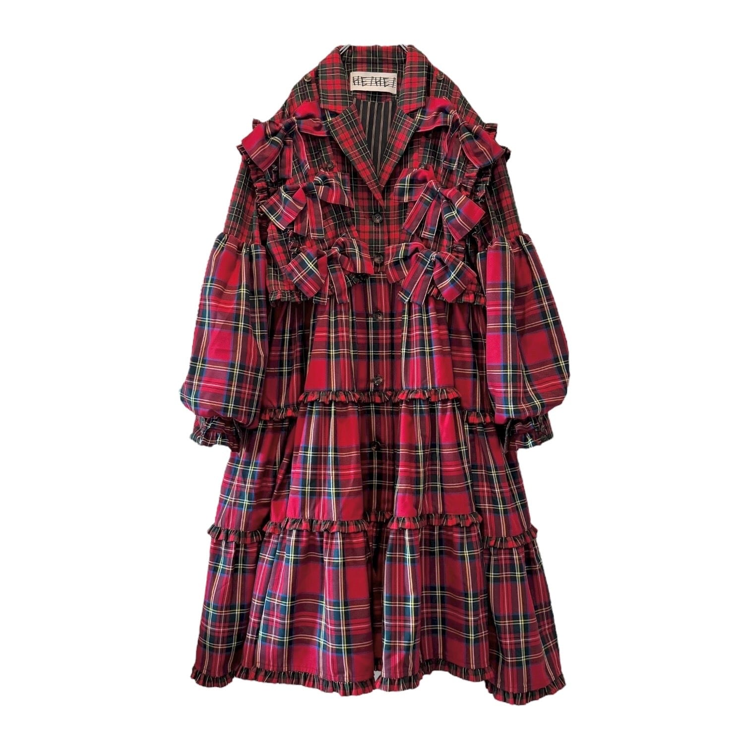 リボンドッキングスーツワンピース RED