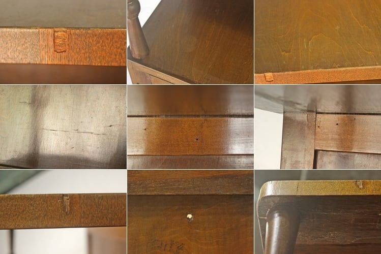 レトロ ガラスキャビネット 本箱 収納 食器棚 ラック ダイヤガラス