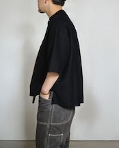 MAYKAM - LINENCROSS BIG SKIPPER POLO : black