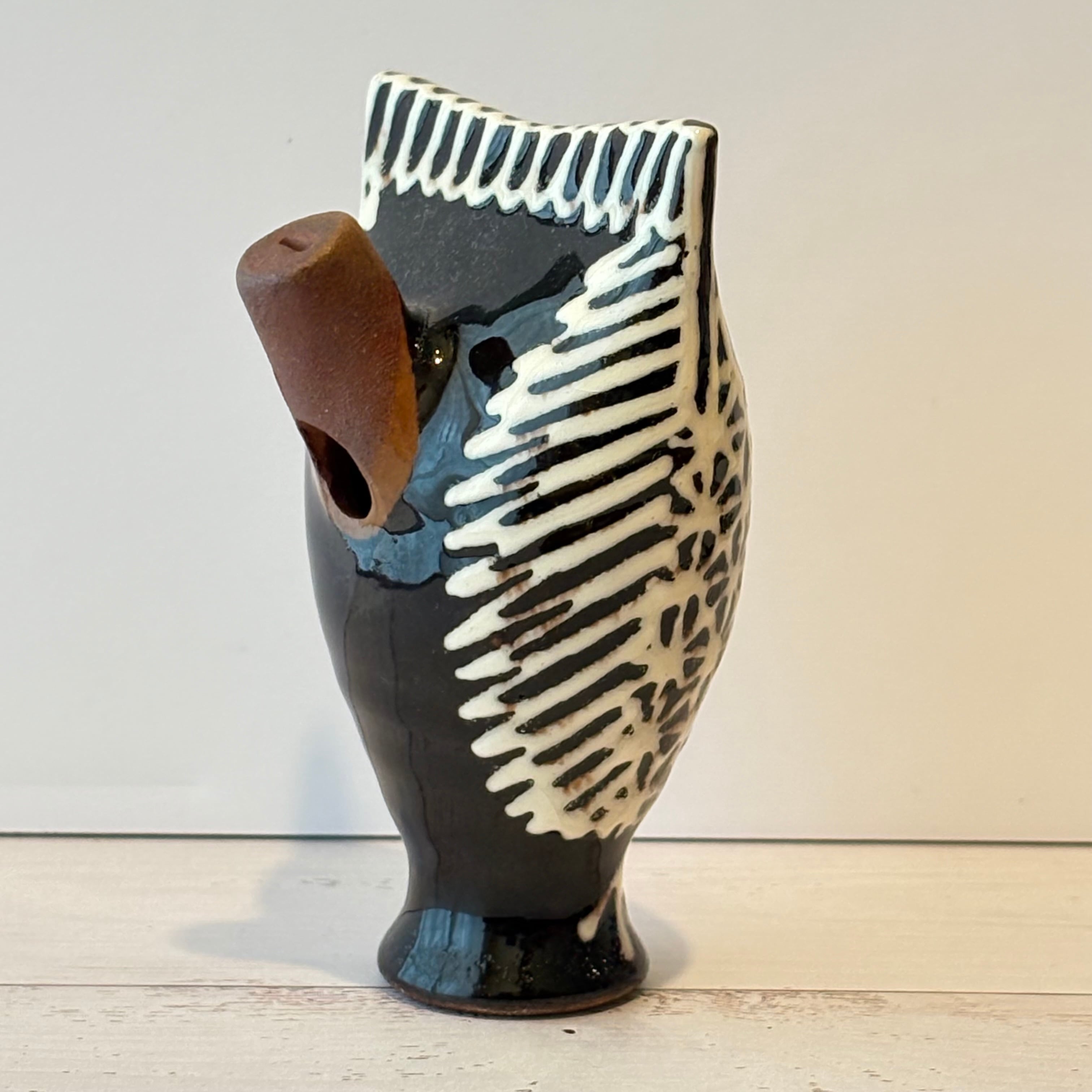 790 リトアニア 陶器の笛/フクロウ | attic