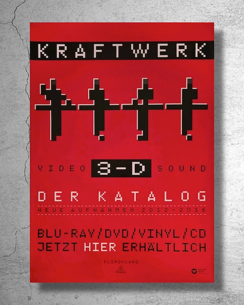 『KRAFTWERK クラフトワーク』2017年ドイツでのリリース告知ポスター