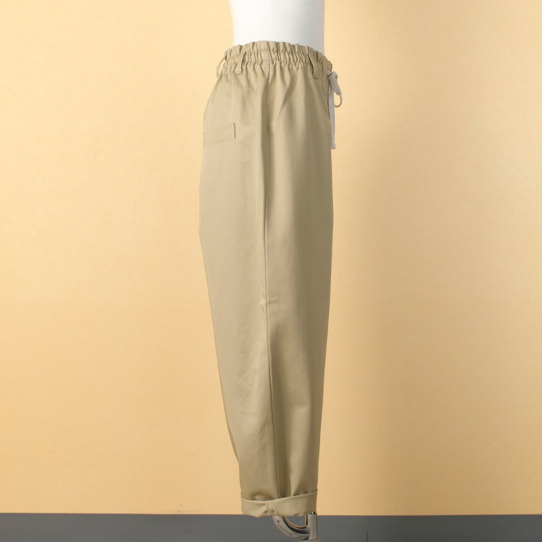 atelier naruse アトリエナルセ コットンチノWゴムバルーンパンツ・ベージュ(サイズ38)