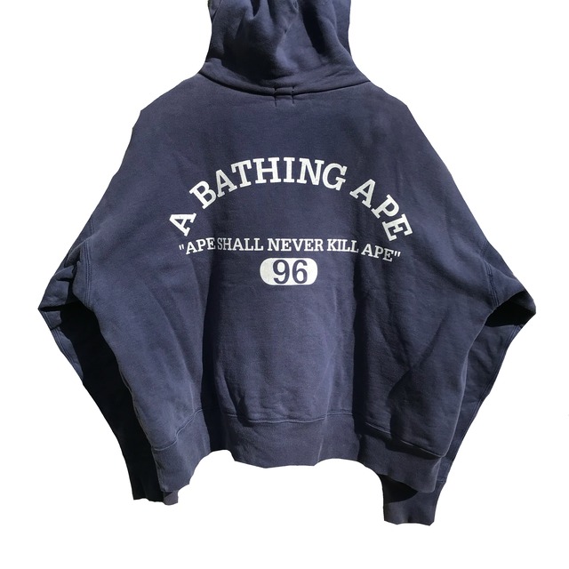 90’s a bathing ape アベイシングエイプ 後付けパーカー | SHooTees powered by BASE