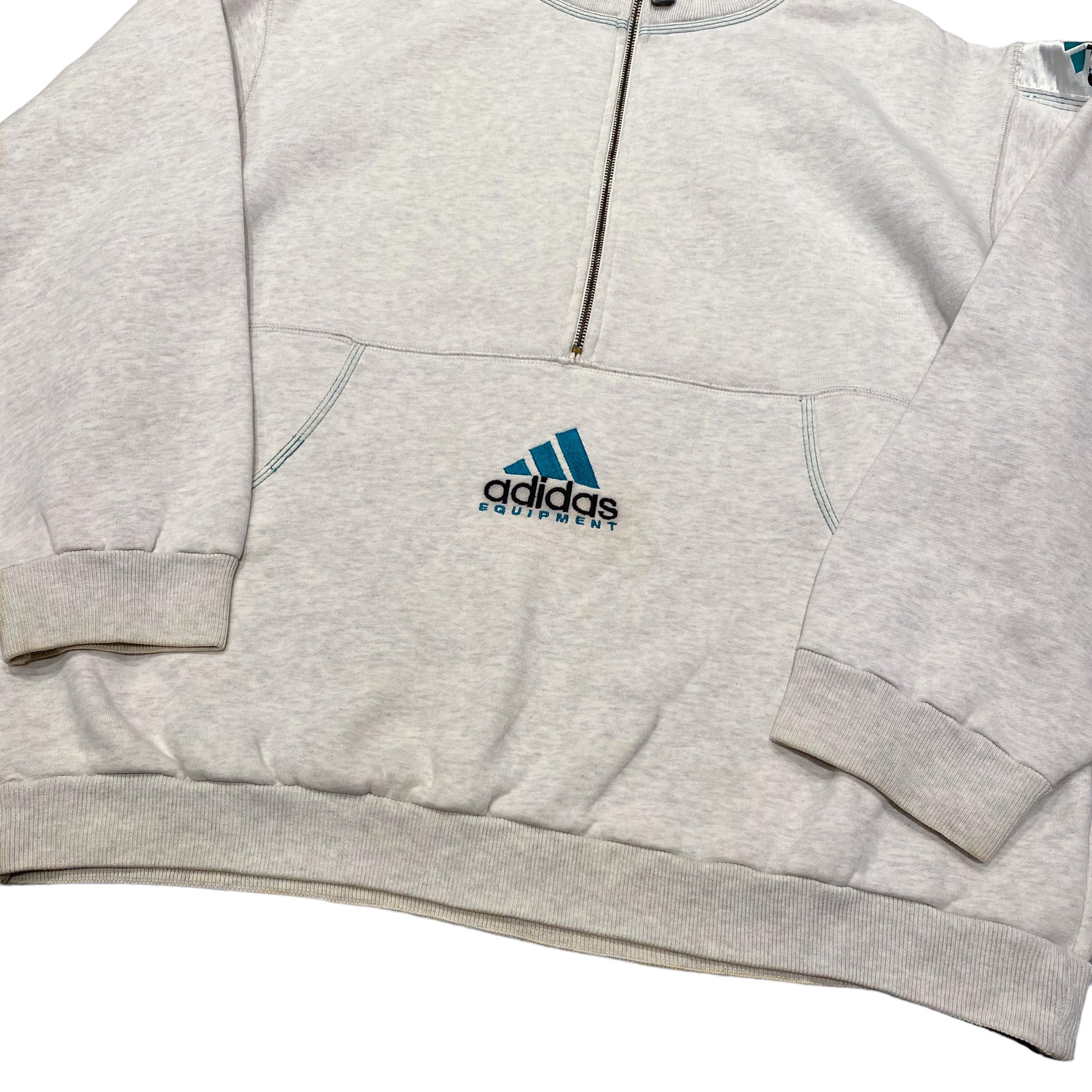 80s adidas ハーフジップスモック