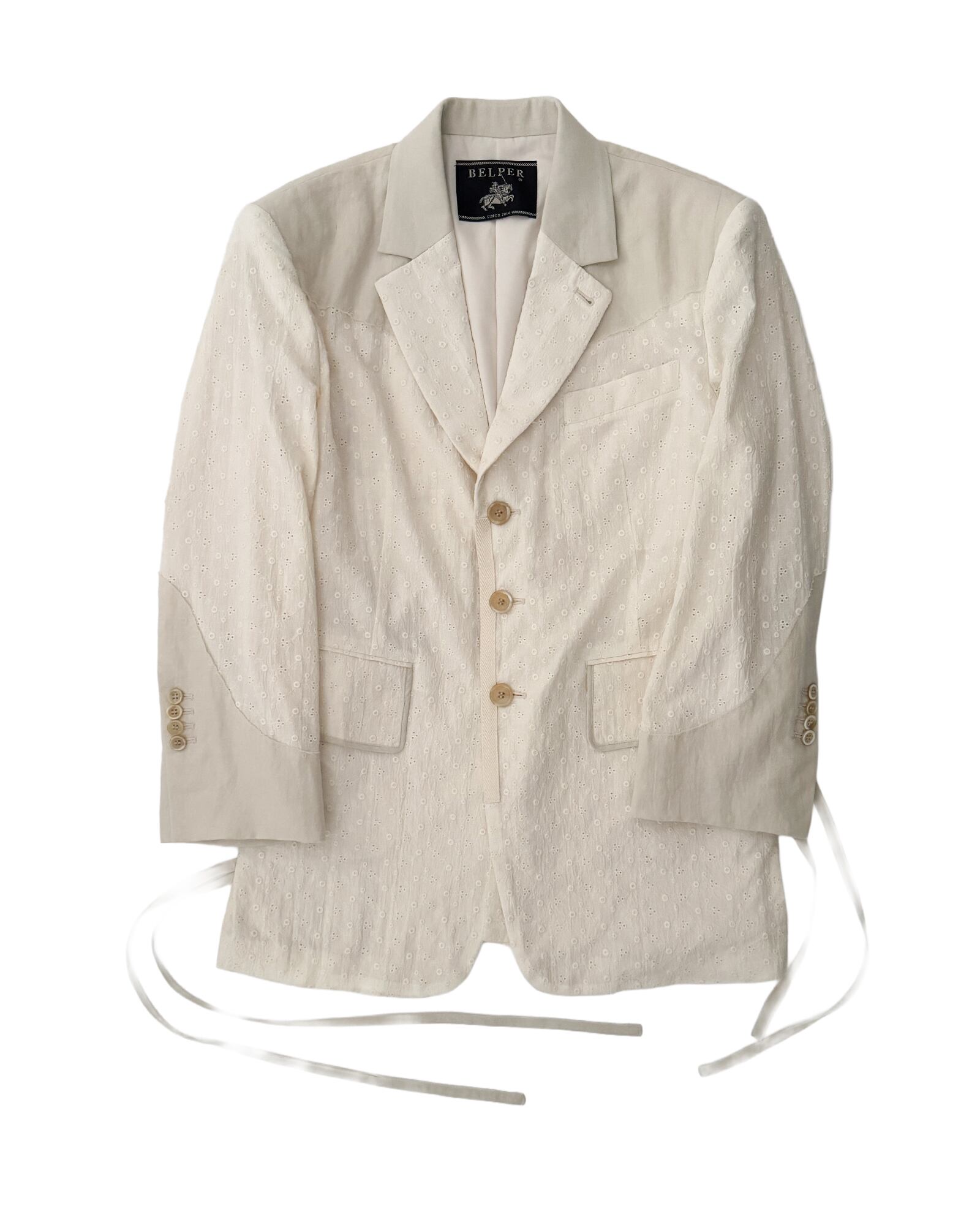 【 BELPER 】27SS PRE ODER " LACE JACKET"(デポジット30%表記)