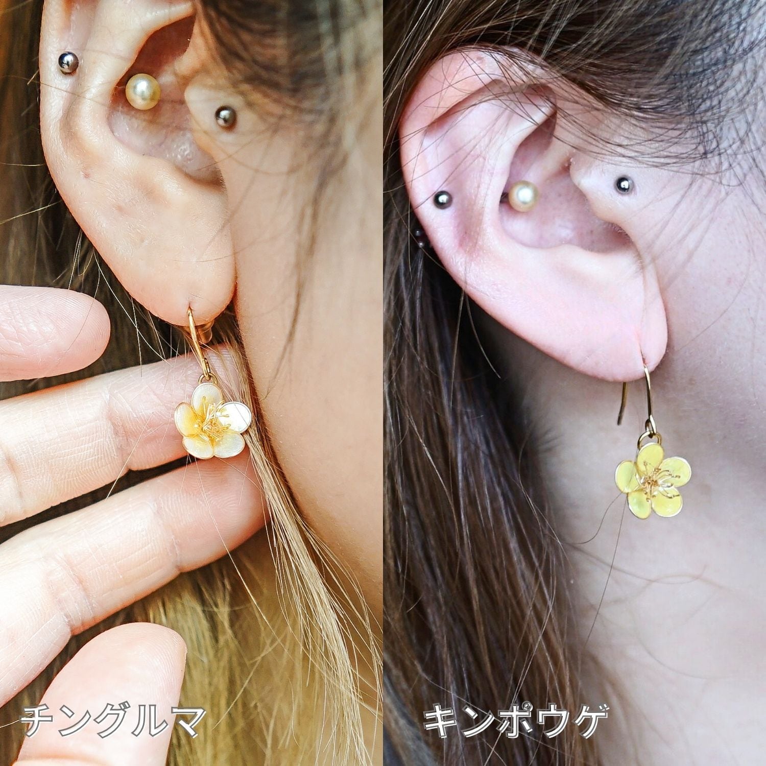 高山植物の耳飾り｜ピアス・イヤリング | slow hike