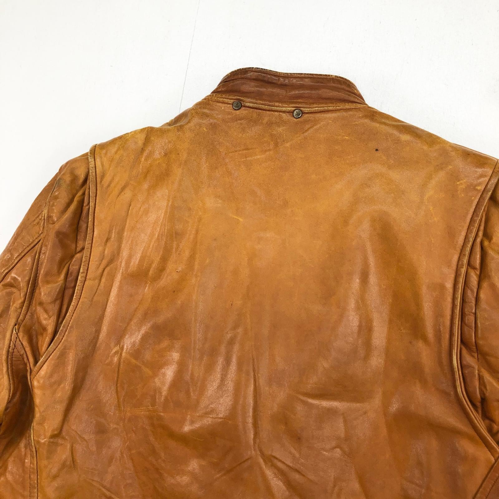 SAWYER'S CAMPUS SHOPS 70年代あたり THIS GENUINE LEATHER GARMENT SAWYER'S CAMPUS SHOPS 70年代あたり THIS GENUINE LEATHER GARMENT