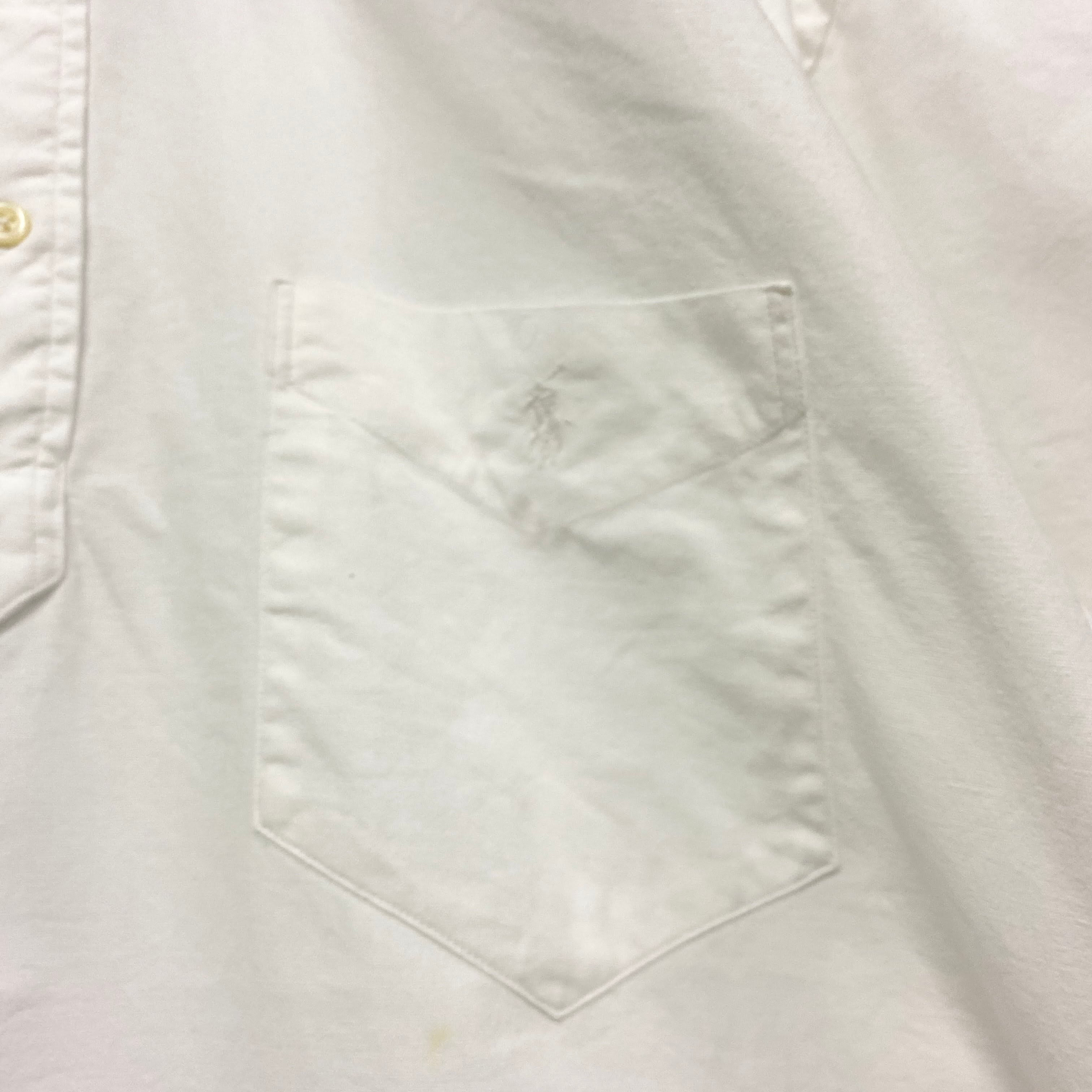 RALPH LAUREN ラルフローレン プルオーバー 無地 半袖ボタンダウン