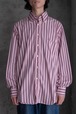 Best Company ストライプ L/S BDシャツ 166B