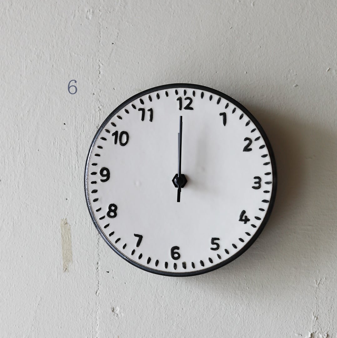 CANASA (カナサ) 壁掛け時計 磁器製 [大] 1~10 | FREEPARK