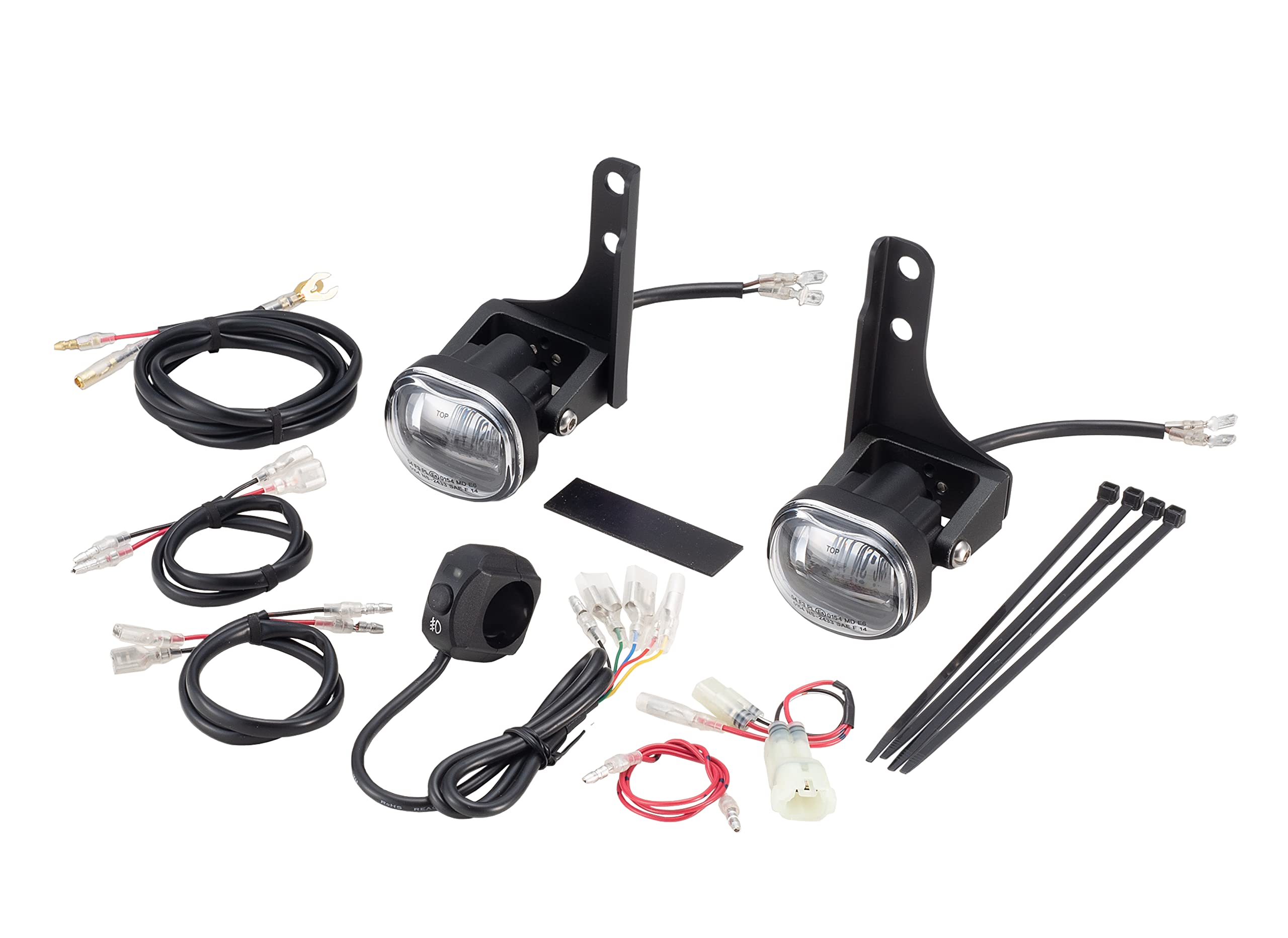 キジマ(Kijima) バイクパーツ フォグランプキット LED 補助 ライト CRF250L/RALLY('21-) 防水 IP67 7.3W×2 3000K イエロー 205-6159Y
