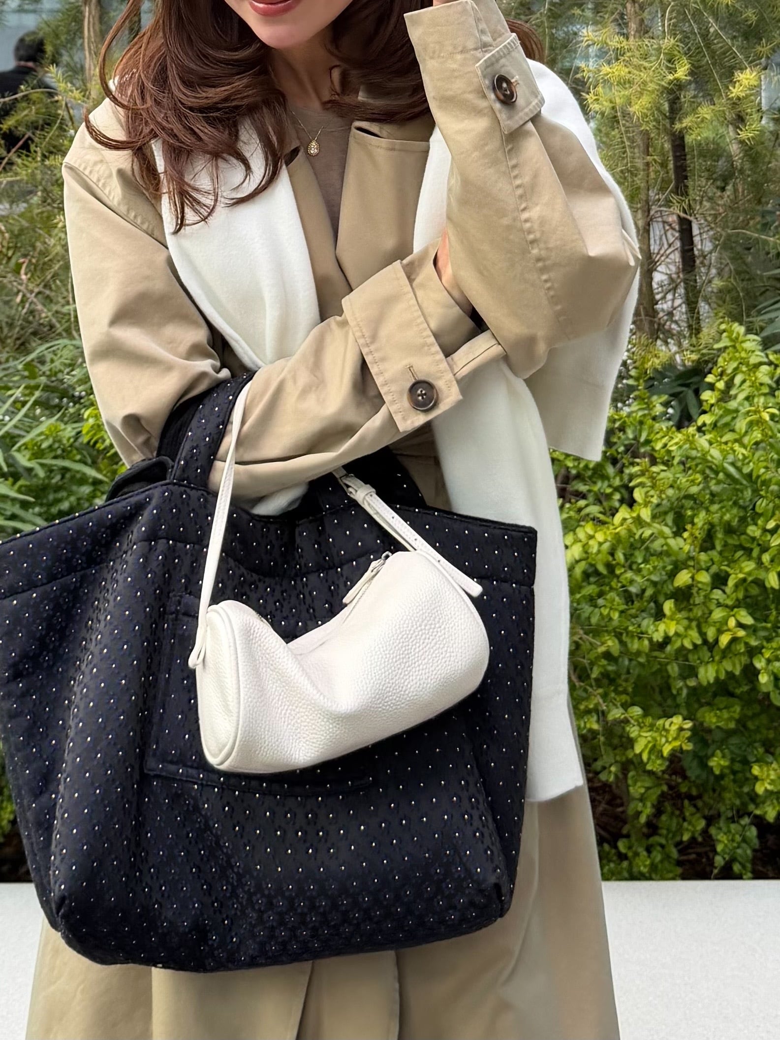 予約】flower jacquard bag 