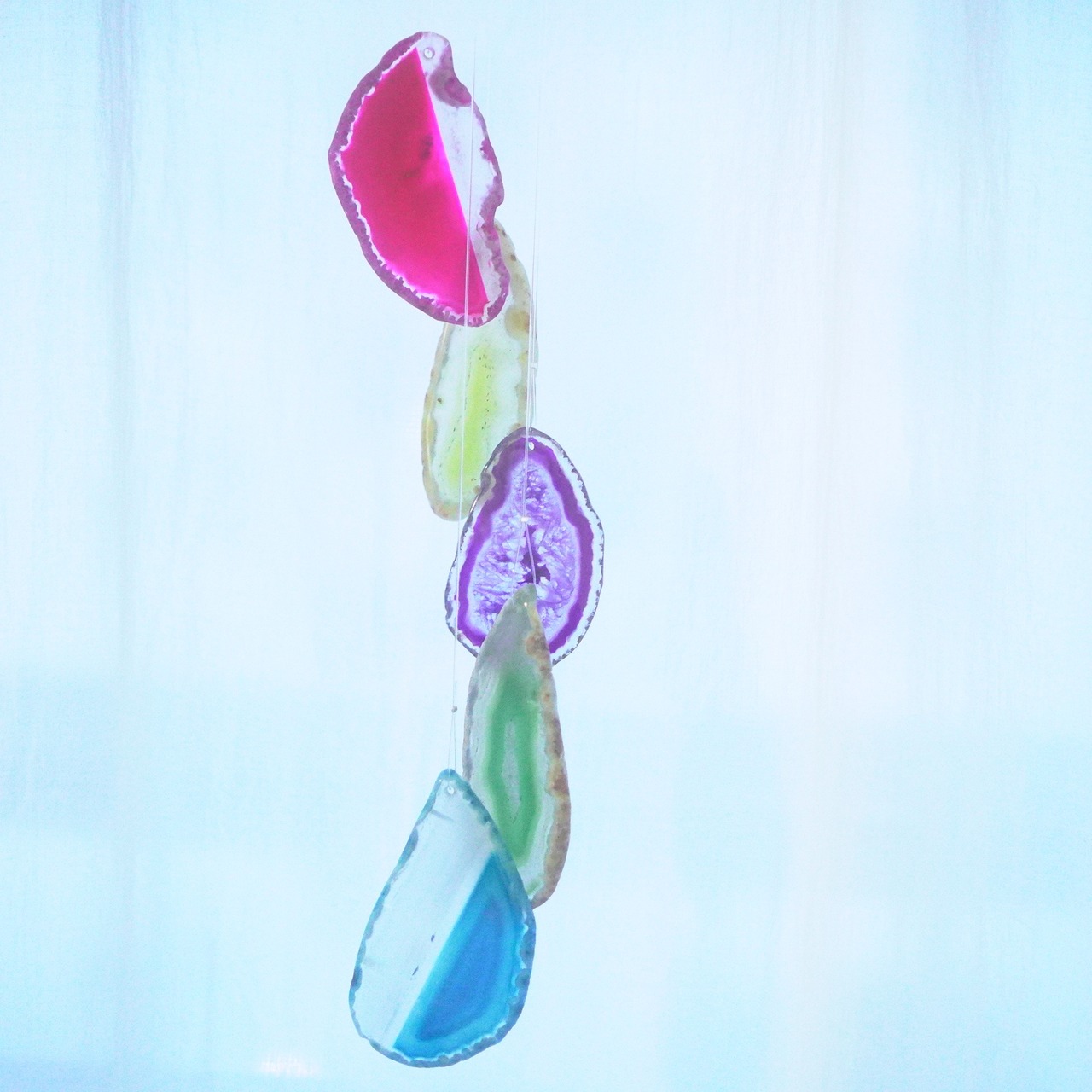 Clear Rainbow 18 - アゲートヒーリングチャイム / Agate Sun Catcher Wind Chime 630