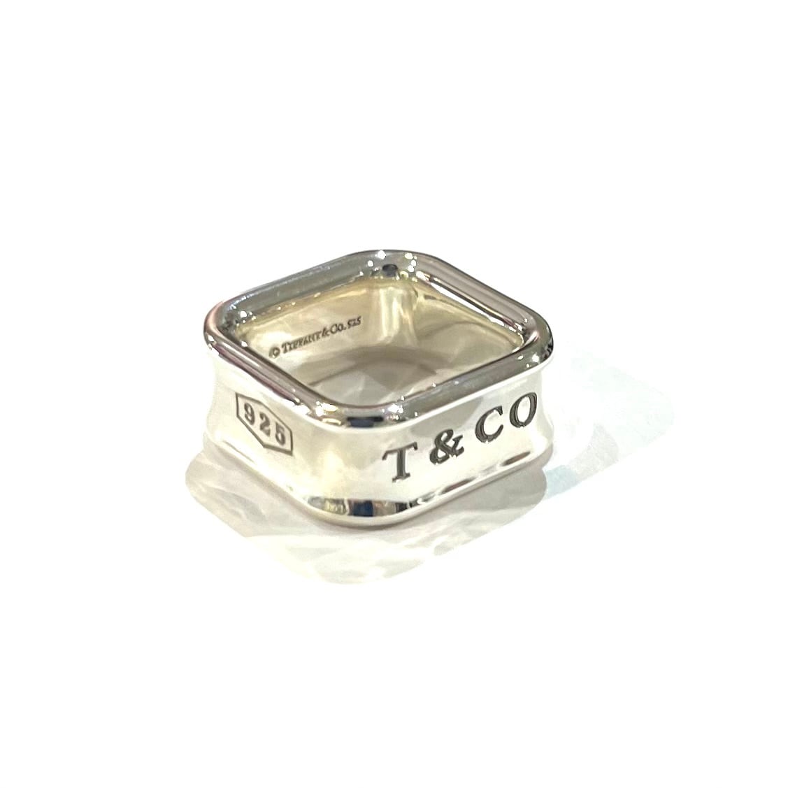 TIFFANY&CO.】【5-6号】2392希少1837 スクエアリング／シルバー925