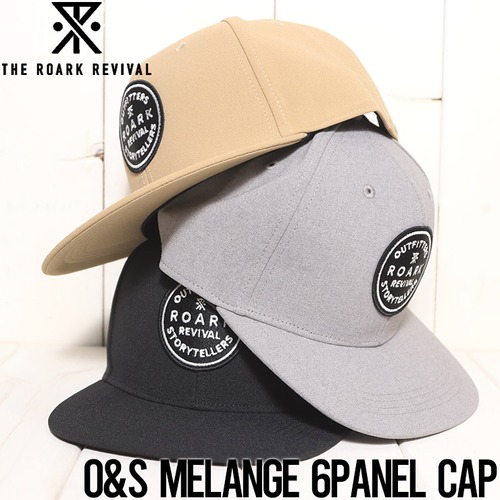 帽子 ストラップキャップ THE ROARK REVIVAL ロアークリバイバル O&S MELANGE 6PANEL CAP RHJ902BEI