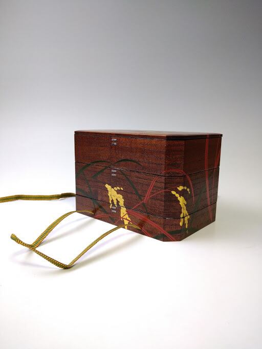 名工　漆芸家　【北陽】造　漆塗り　糸目　菓子鉢　茶道具　茶器　共箱 名工 漆芸家 【北陽】造 漆塗り 糸目 菓子鉢 茶道具 茶器 共箱