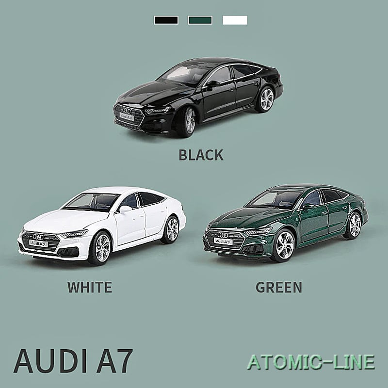 Audi 公式A7 ミニカー　非売品 AUDI アウディ A7 1/24 ミニカー 全2色 ライト点灯 エンジン