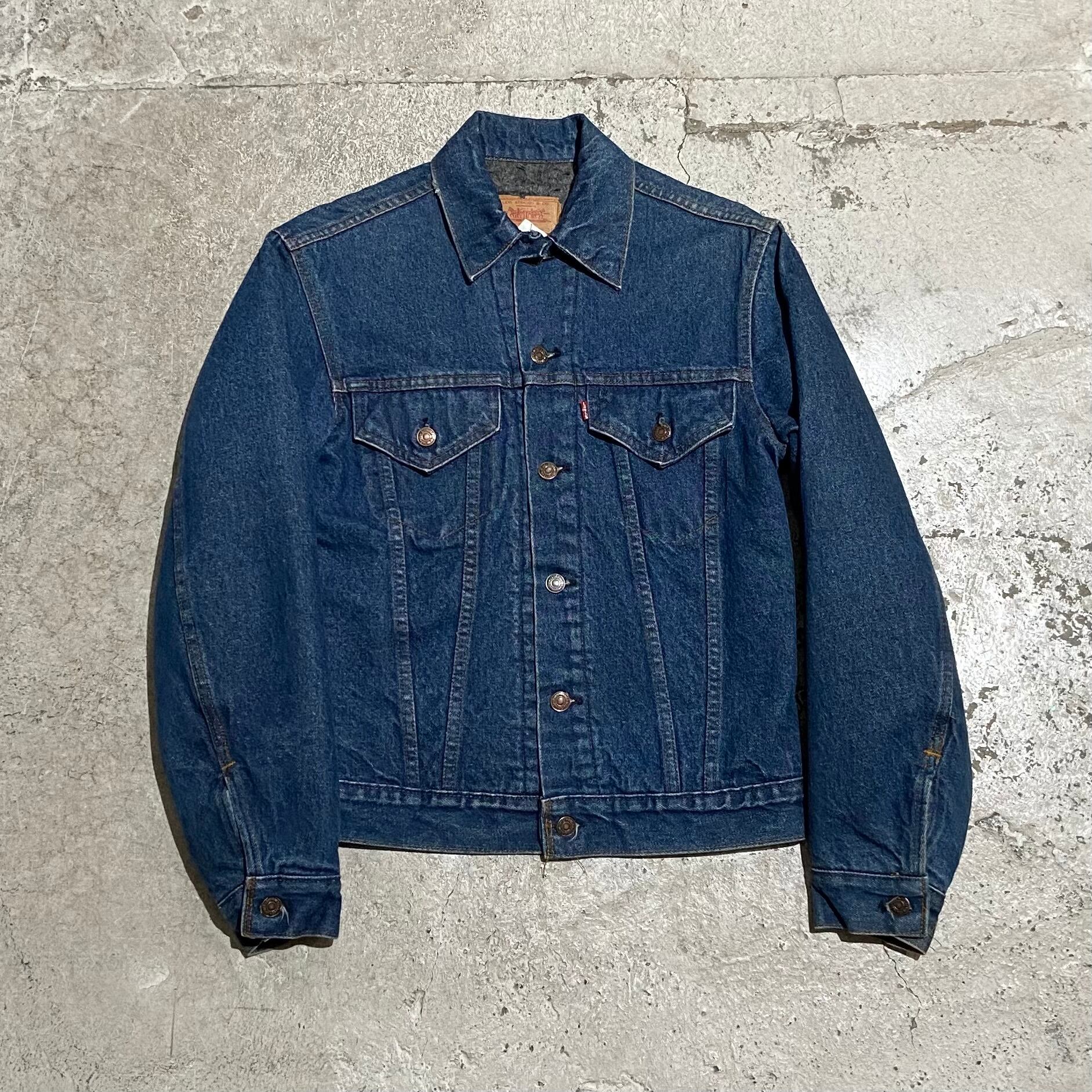 90s LEVI'S 70505 40 先染 ブラック usa旧古着デニムジャケット - G