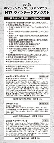 シュワルツコフ 【got2b】 ボンディング・メタリックス ヘアカラー ヴィンテージアメジスト(メタリックカラー / ブリーチオンカラー) 1個 (x 1) 医薬部外品