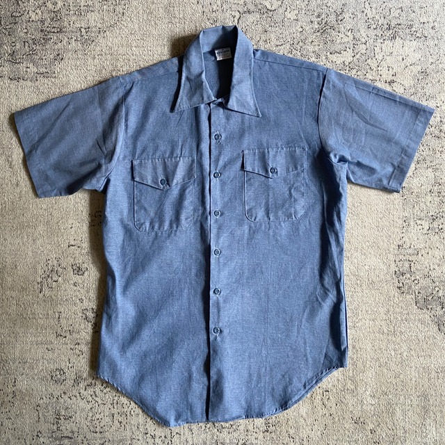 1990s  Seafarer  Chambray Shirt  M  F719