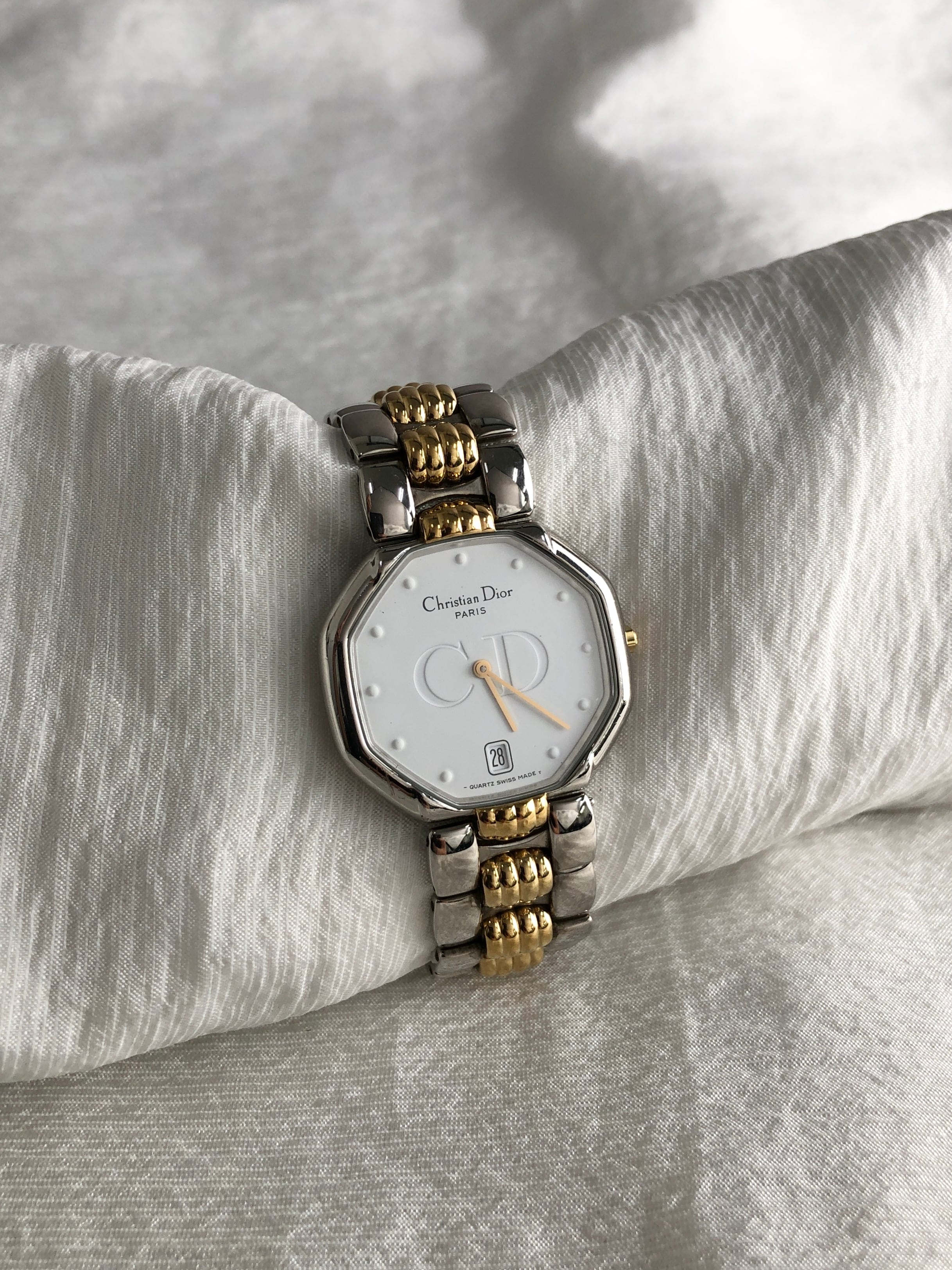 Christian Dior クリスチャン ディオール 腕時計 シルバー ゴールド