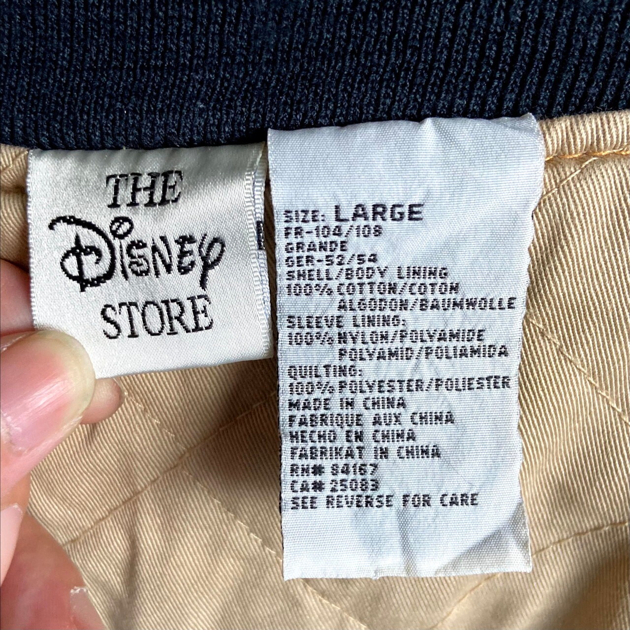 Disney ディズニー ミッキーマウス 刺繍 ワッペン デニムスタジャン 