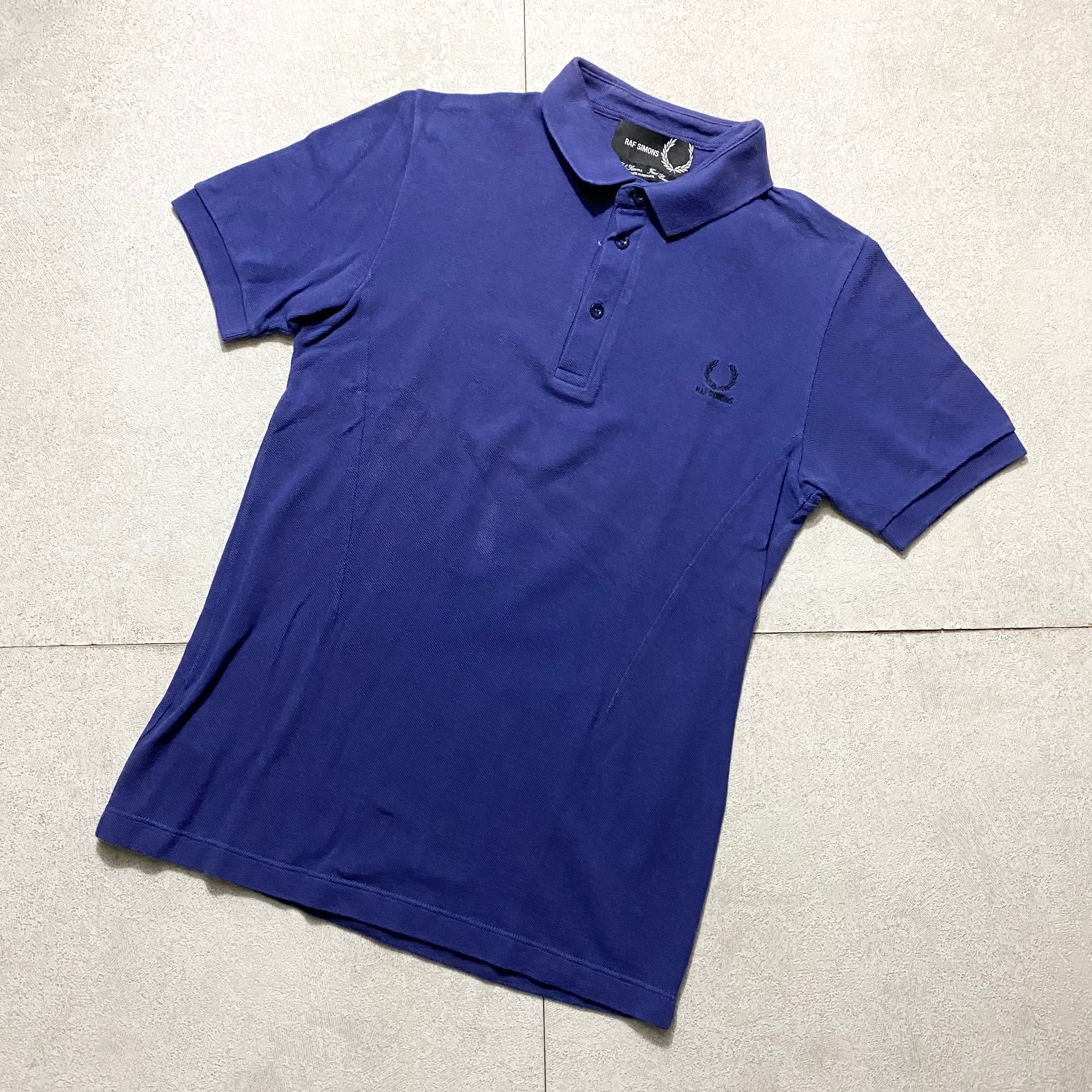 RAF SIMONS×FRED PERRY logo embroidery polo shirt | NOIR ONLINE