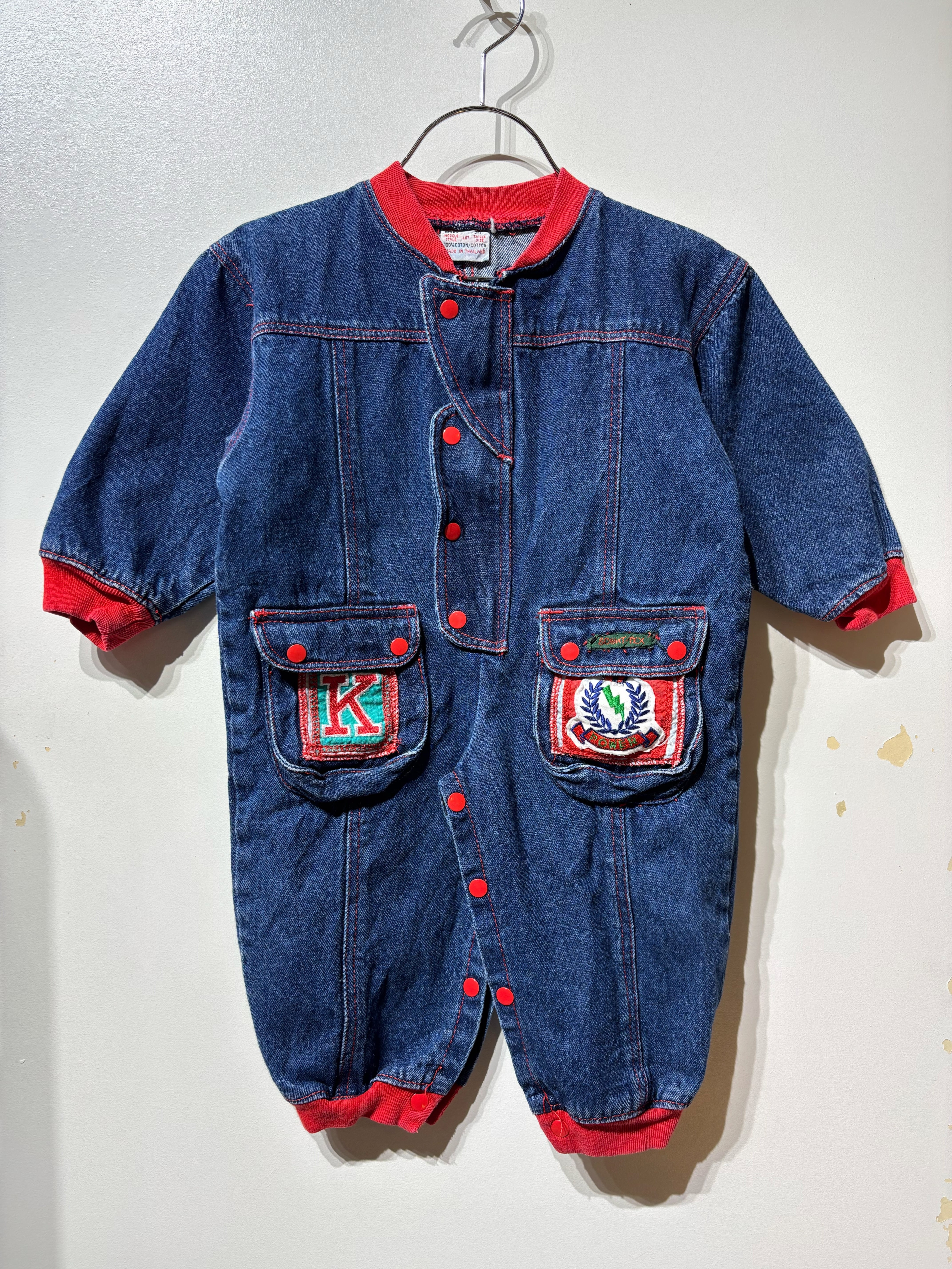 (KD628)90cm denim rompers