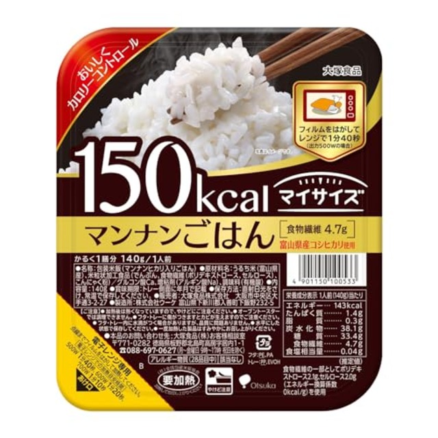 マイサイズ 大塚食品 マンナンごはん 140g×6個
