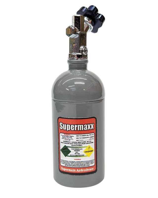 SUPERMAXX　Nosボトルタイプエアフレッシュナー　ツヤありグレー