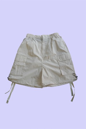 【SALE】INTERPLAY Utility Cargo Shorts / Beige Gray