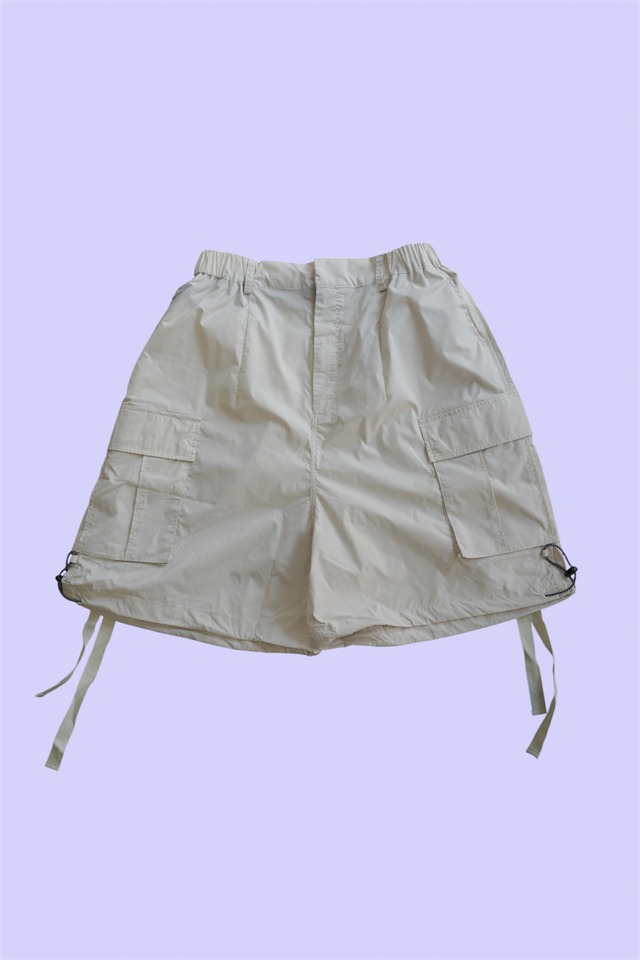 【SALE】INTERPLAY Utility Cargo Shorts / Beige Gray