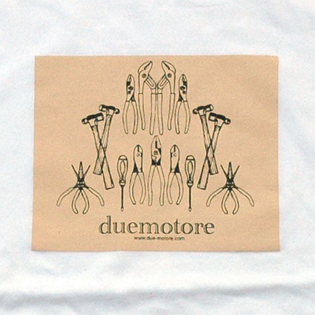 Due motore オリジナルTシャツ04(ホワイト) - 画像2
