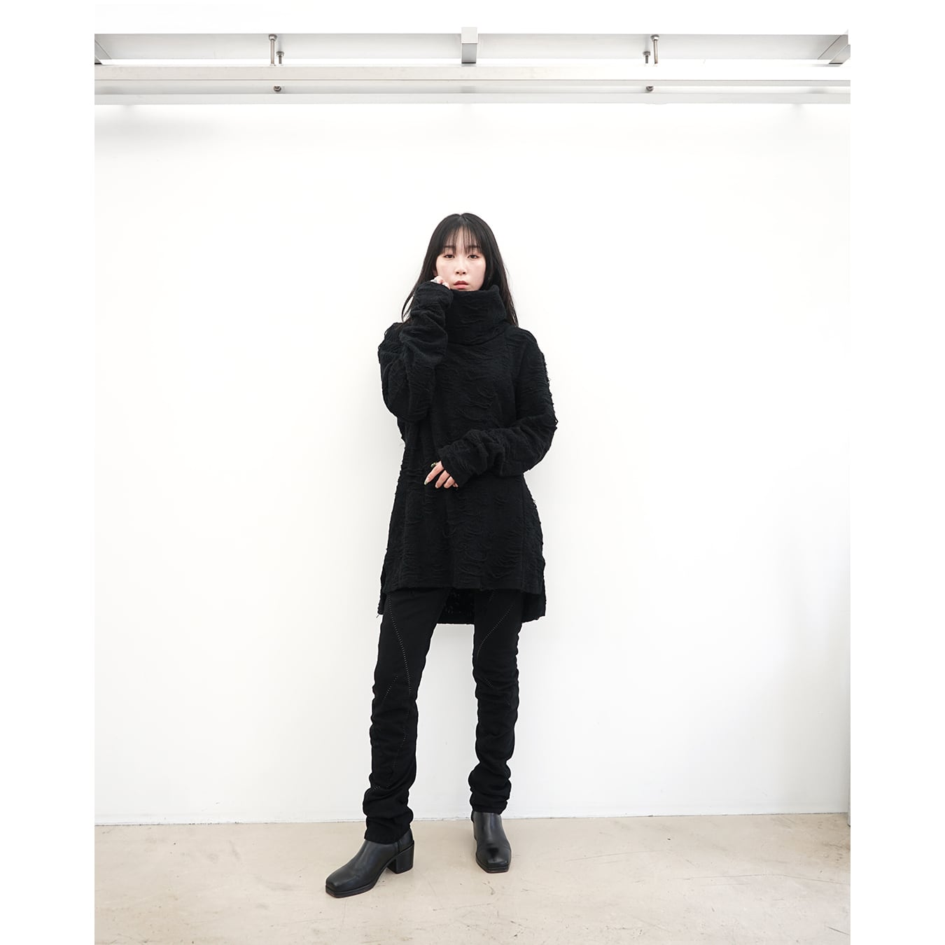 デゲン D.HYGEN] (ディーハイゲン) ST107-0225A Stretch Denim Overlock Twist