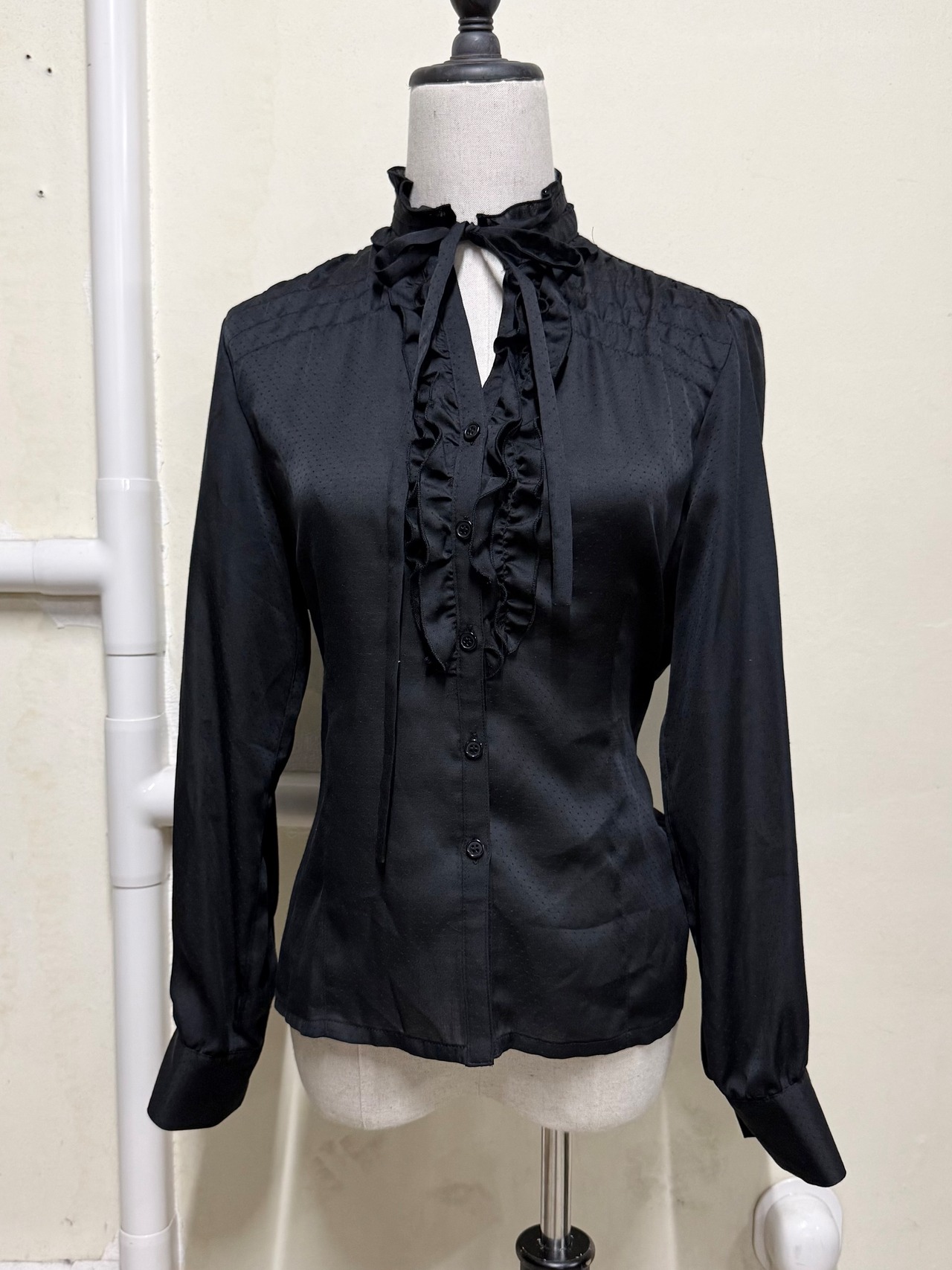 frill sheer shirts