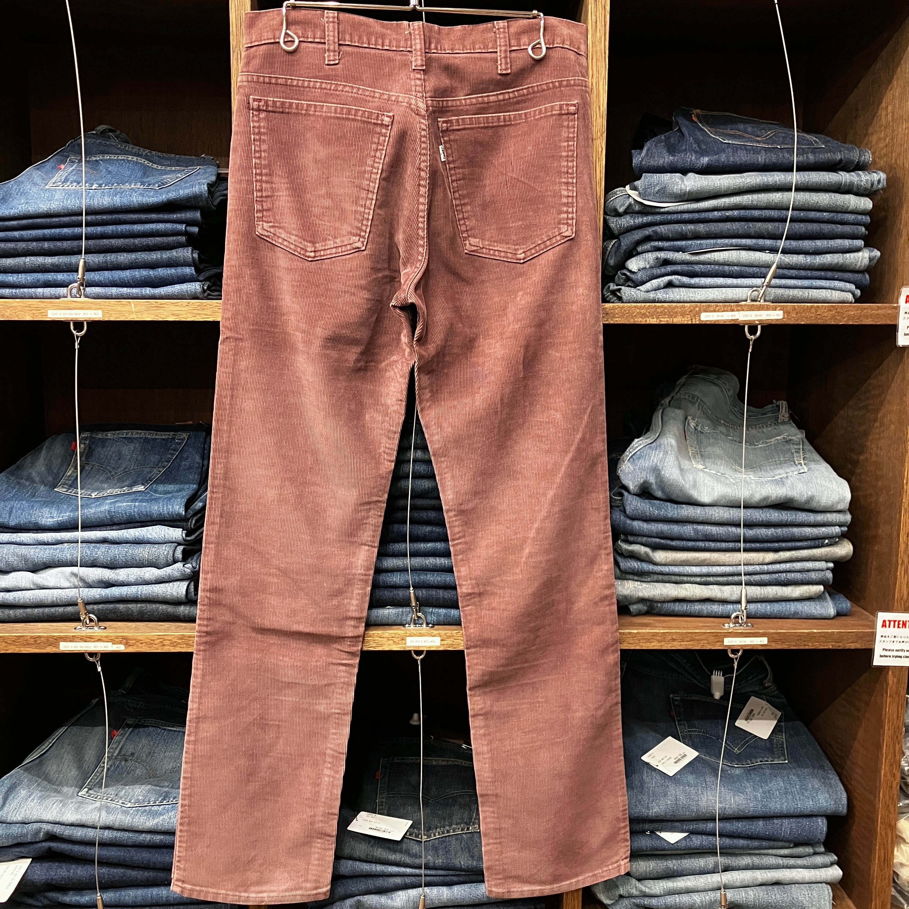 ① 1980S LEVI'S 519 CORDS PANT BURGUNDY FADE | safarionline