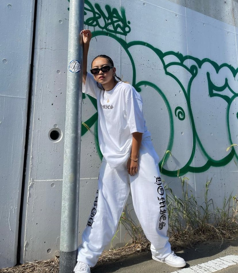 homies setup (white) All My Homies ベロアセットアップ XL ZORN