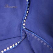 ベリーダンス オリエンタル 衣装 上下セット ブルー系 トップス スカート ツーピース セットアップ 青 ラインストーン スリット 袖有り 鮮やか 華やか キラキラ 豪華 装飾 ダンス衣装 かっこいい セクシー 透け感 民族舞踏 イベント ステージ