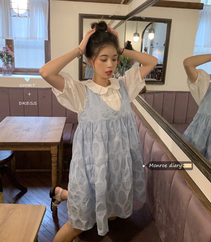 スタイルサマーホワイトシャツ ドレス 夏物 モンロー42743266280