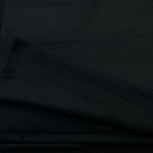 ★NY292◆2m◆綿100%裏毛ニット生地◆ブラック