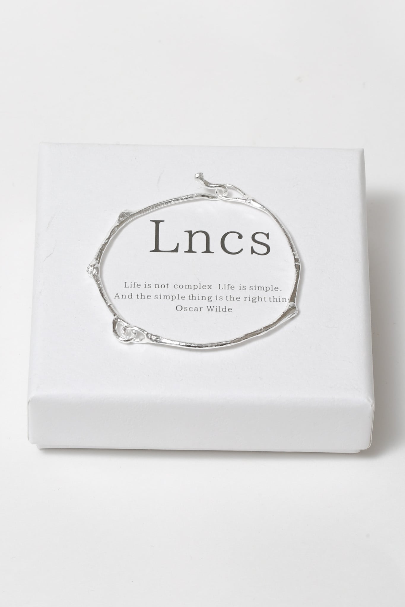 s925 Branch Texture Bangle | Lncs