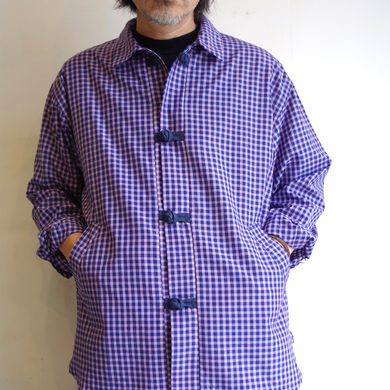 kelen   CHINA BUTTON CHECK SHIRTS "BRETON"