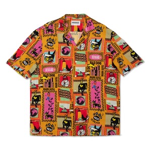 【PAS DE MER/パドゥメ】BAD DOG SHIRT 半袖シャツ / MUSTARD YELLOW